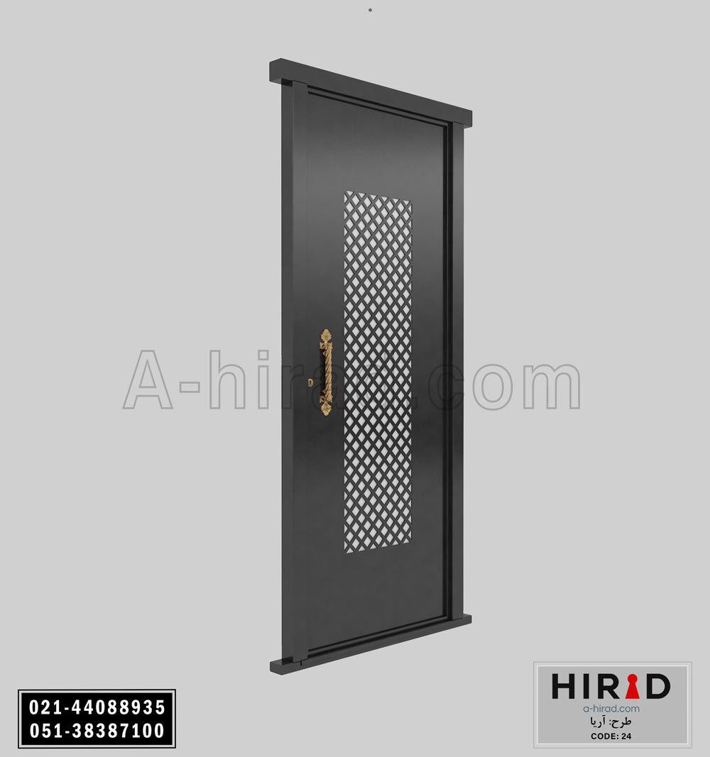 درب حیاط فلزی لیزری تک لنگه  کد 1024